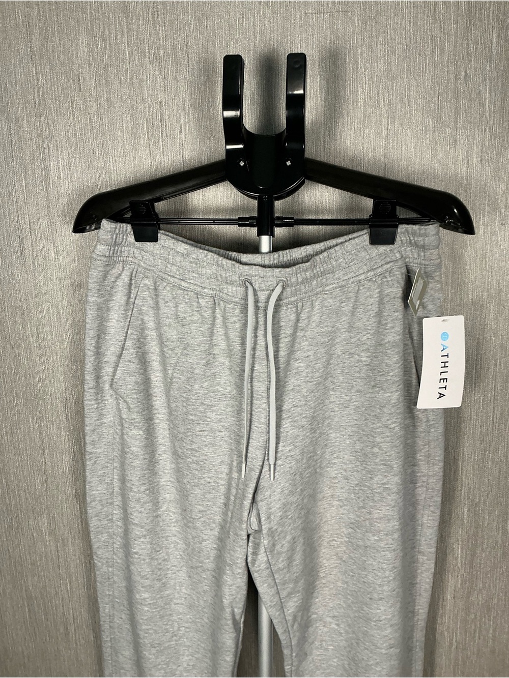 Athleta Light Gray High-Rise Drawstring Joggers Size Large - Picture 8 of 16